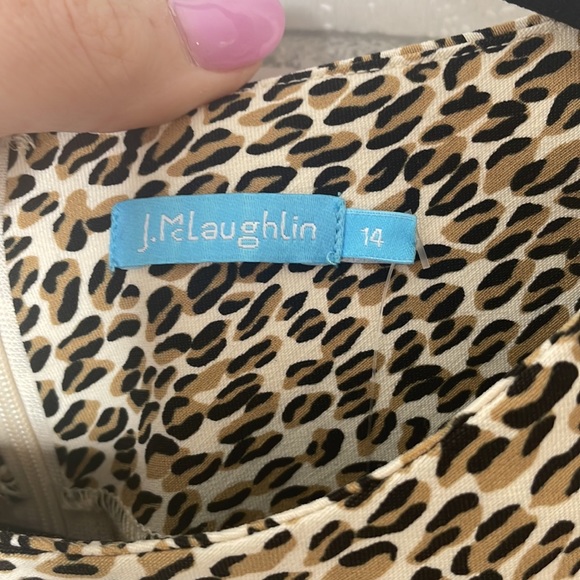 NWT J. McLaughlin Anne Sleeveless Animal Print Dress - Picture 5 of 13